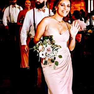 Azazie Tequila “dusty rose” bridesmaid gown. Size A0.